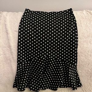 Midi polka dot skirt